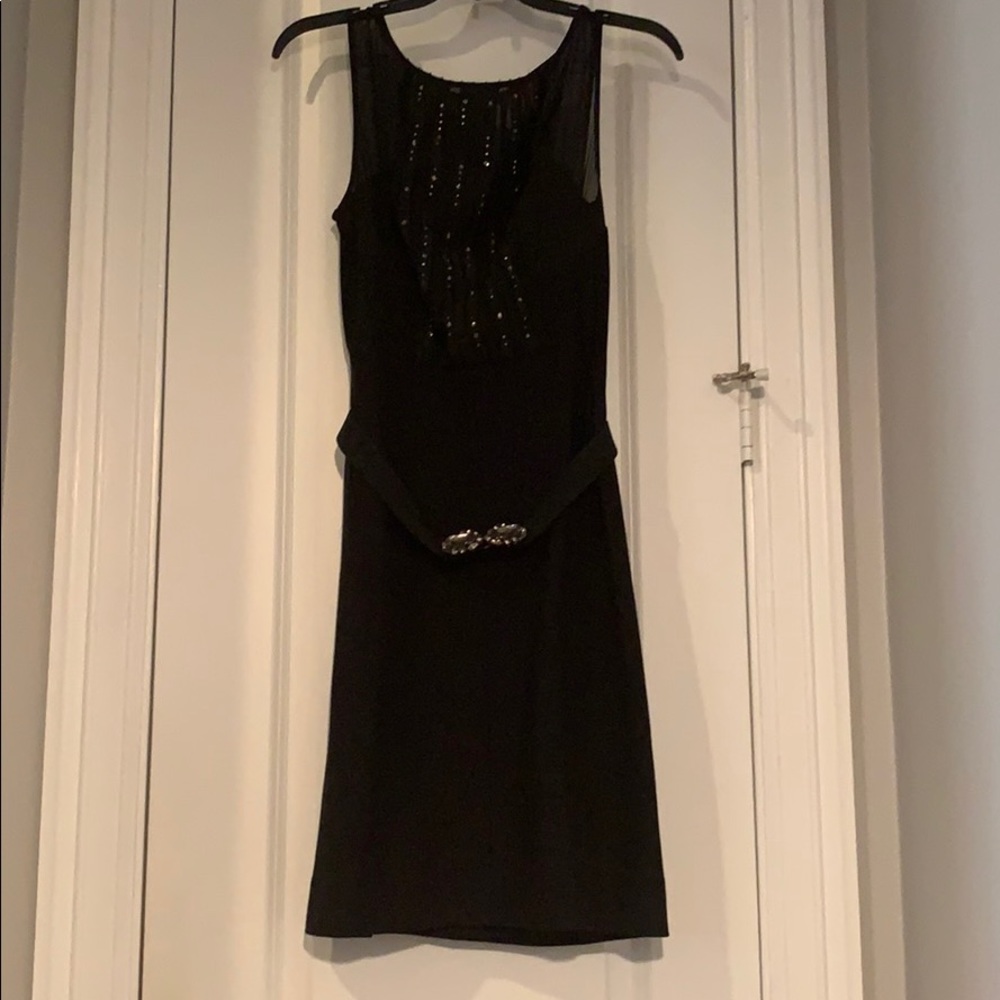 BCBG - Black dress with see through top detail